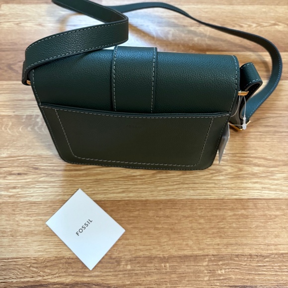 Fossil Zoey Medium Buckled Leather Crossbody Bag - Picture 7 of 12
